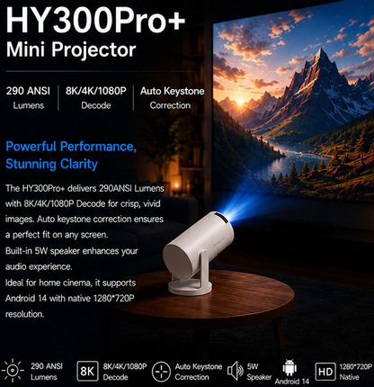 Gadgetry Co. HY300Pro+ Mini Projector